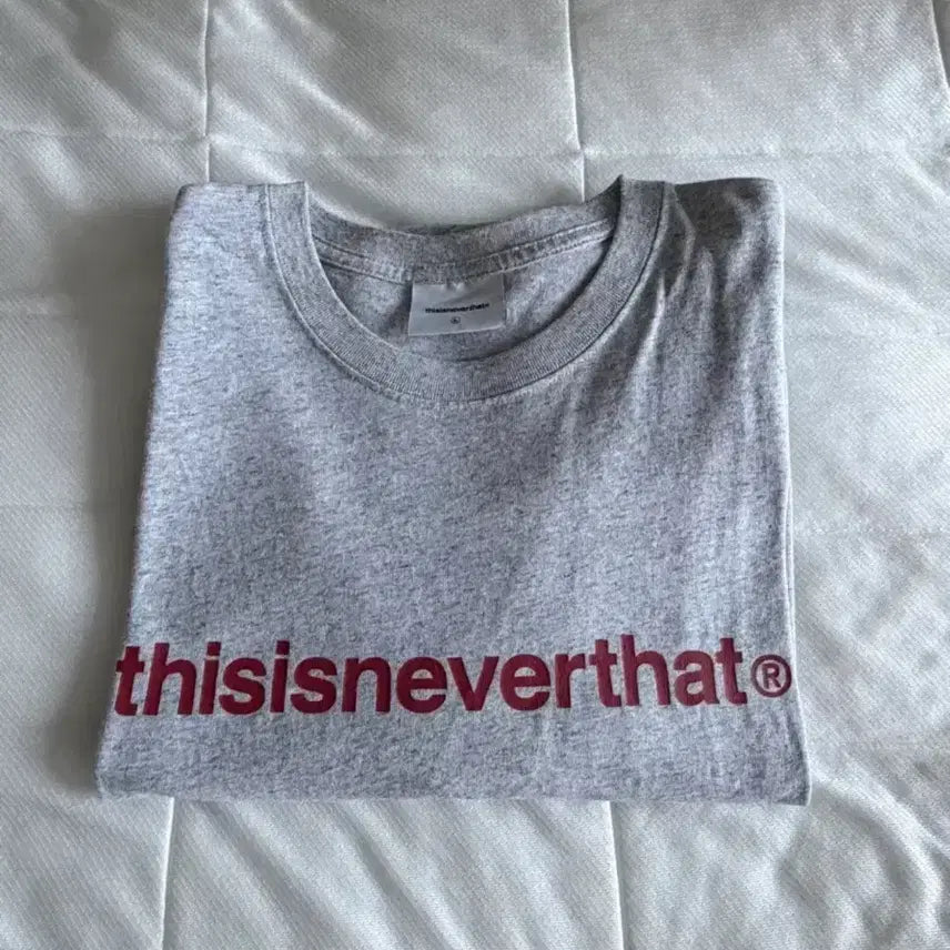 [BUNJANG] Thisisneverthat Logo Print T-Shirt Grey L / 디스이즈네버뎃 반팔티 판매합니다