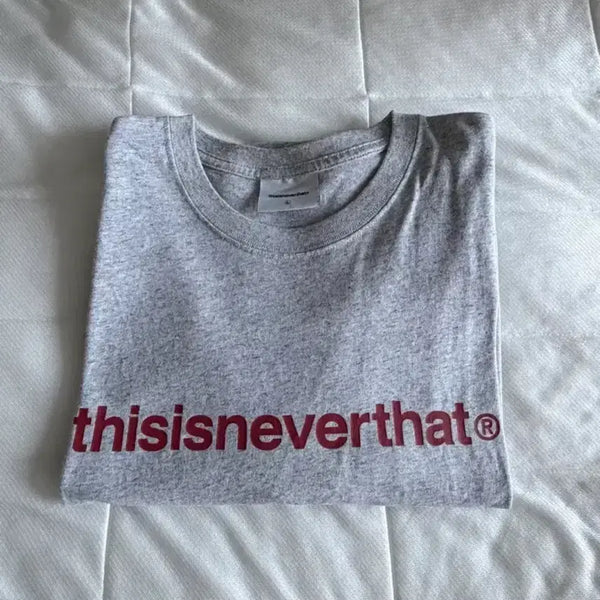 [BUNJANG] Thisisneverthat Logo Print T-Shirt Grey L / 디스이즈네버뎃 반팔티 판매합니다