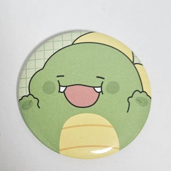 [BUNJANG] Chamzzal 10th Anniversary Pin Badge Dinosaur / 잠뜰 10주년 캔뱃지 공룡