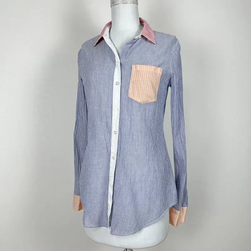 [BUNJANG] Theory Vintage Shirt Blouse Women's S / 띠어리/빈티지 셔츠 남방 블라우스 여S 82/라덴
