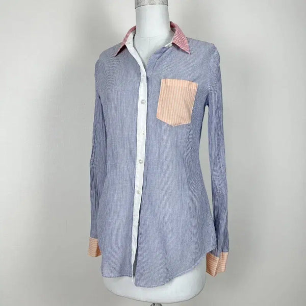 [BUNJANG] Theory Vintage Shirt Blouse Women's S / 띠어리/빈티지 셔츠 남방 블라우스 여S 82/라덴