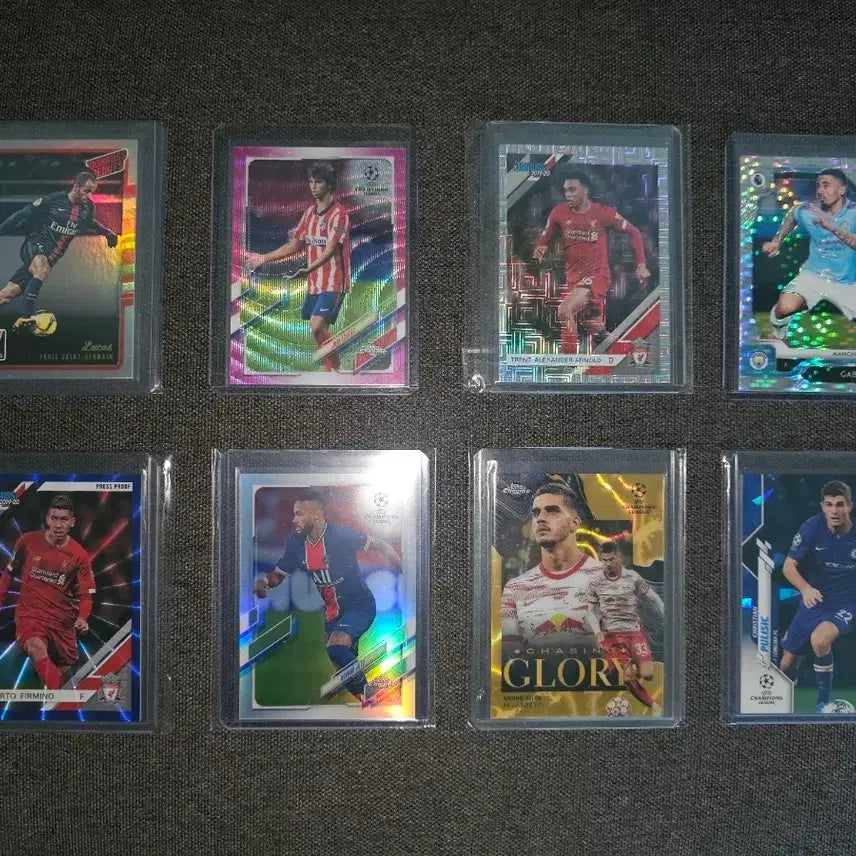 [BUNJANG] Sports Soccer Cards - 8 Type Bundle (Silver & Parallel) / 스포츠 축구카드 각종 실버 및 퍼러렐 8종일괄