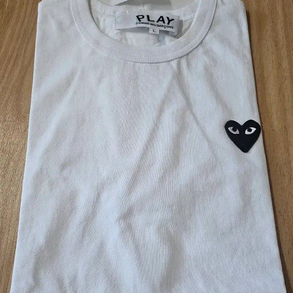[BUNJANG] Comme des Garçons PLAY White T-Shirt / 꼼데가르송 플레이 반팔티 화이트