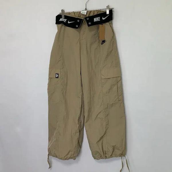 [BUNJANG] Nike String Hem Two-Way Wide Banding Cargo Pants Windbreaker Material / 나이키 밑단 스트링 투웨이 와이드 밴딩카고팬츠 바스락 바람막이 재질