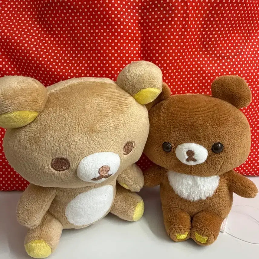 [BUNJANG] Rilakkuma & Kogumamon "Holding Hands" Plush Set / 리락쿠마 코구마 손 꼭잡은 인형 세트
