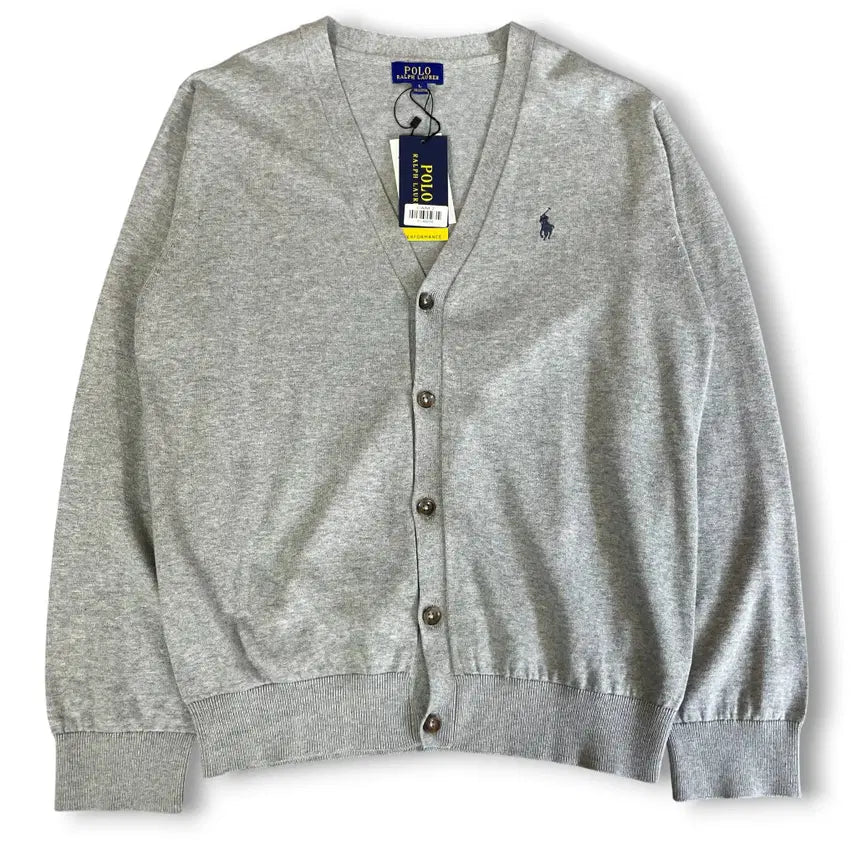 [BUNJANG] Polo Ralph Lauren Pima Cotton V-Neck Knit Cardigan L / (미착용) 폴로랄프로렌 피마 코튼 브이넥 니트 가디건 L
