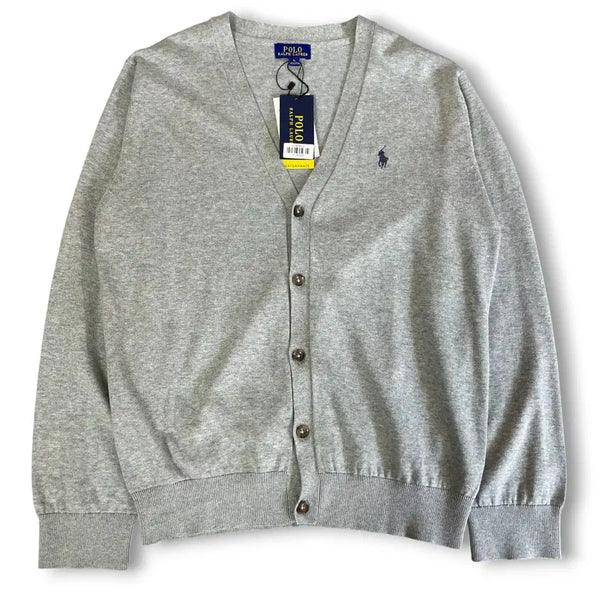 [BUNJANG] Polo Ralph Lauren Pima Cotton V-Neck Knit Cardigan L / (미착용) 폴로랄프로렌 피마 코튼 브이넥 니트 가디건 L