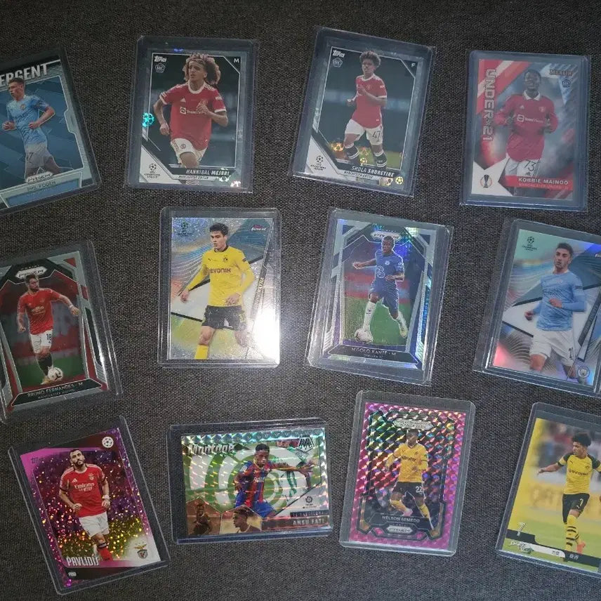[BUNJANG] Sports Soccer Cards Limited Edition Rookie Silver Set - 12 Types Bundle / 스포츠 축구카드 한정카드, 루키카드, 실버등 12종일괄