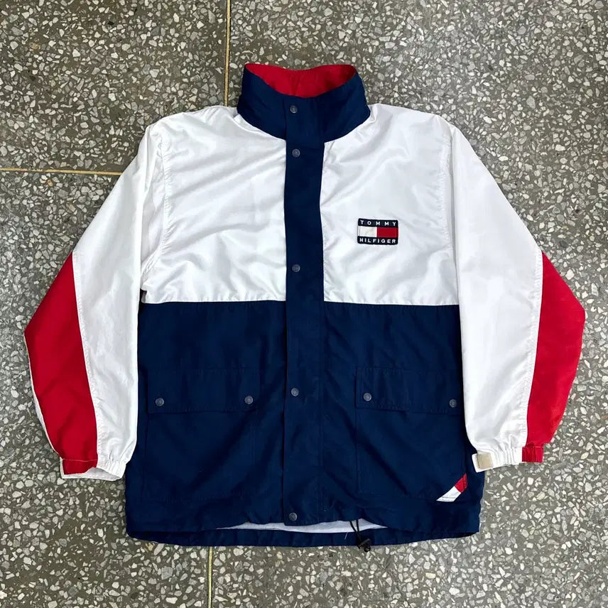 [BUNJANG] 90s Tommy Hilfiger Nylon Zip-Up Jacket XL / 90s 타미 힐피거 나일론 자켓 XL