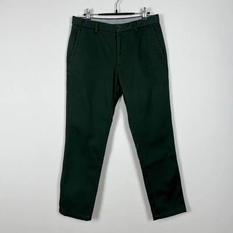 [BUNJANG] Olsen Green Brushed Cotton Pants Men's M / 올젠/상태굿 녹색 기모 면 바지 남M 30/라덴