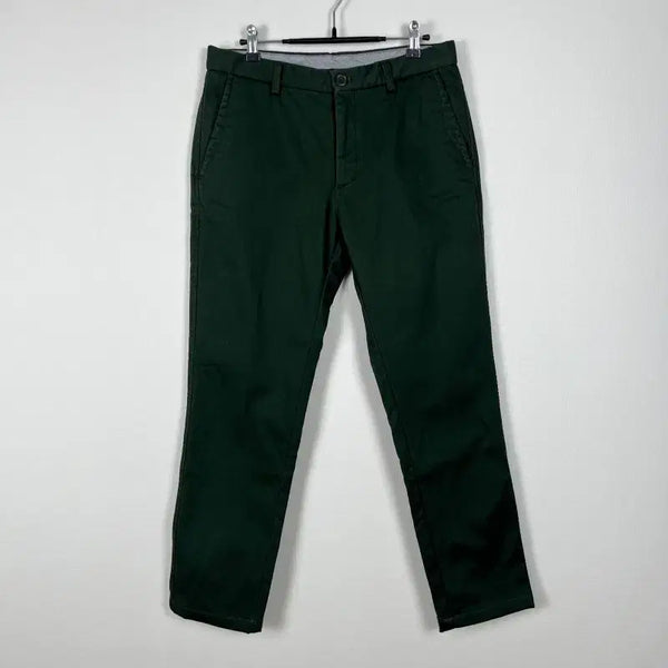 [BUNJANG] Olsen Green Brushed Cotton Pants Men's M / 올젠/상태굿 녹색 기모 면 바지 남M 30/라덴
