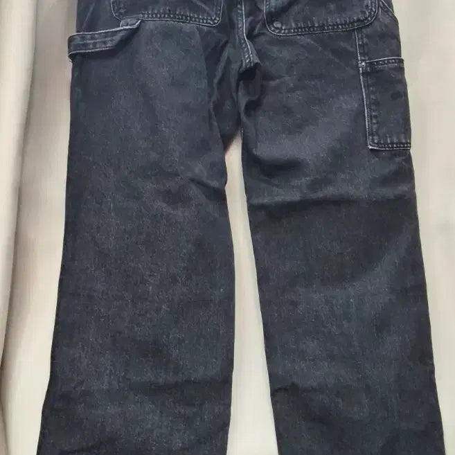 [BUNJANG] Maison Minette Black Washed Denim Pants / 메종 미네드 블랙 워싱 데님 팬츠