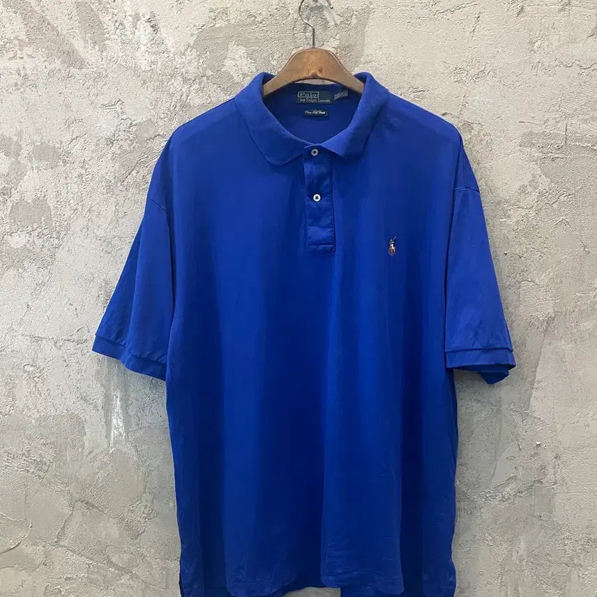 [BUNJANG] Polo Ralph Lauren T-shirt Blue 2XL / (2XL)폴로 랄프로렌 카라티 블루