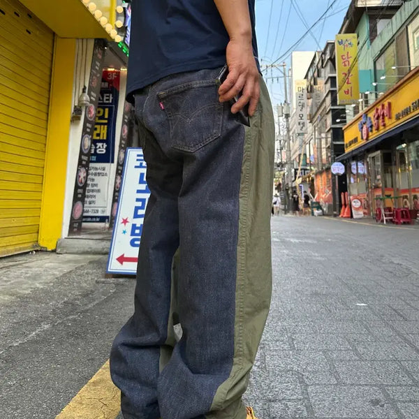 [BUNJANG] Custom Oversized Jogging Jeans / 커스텀 오버조깅진