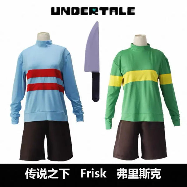 [BUNJANG] Hwanwon Shop Frisk Chara Cosplay Costume / [환원샵] 언더테일 프리스크 차라 코스프레 의상