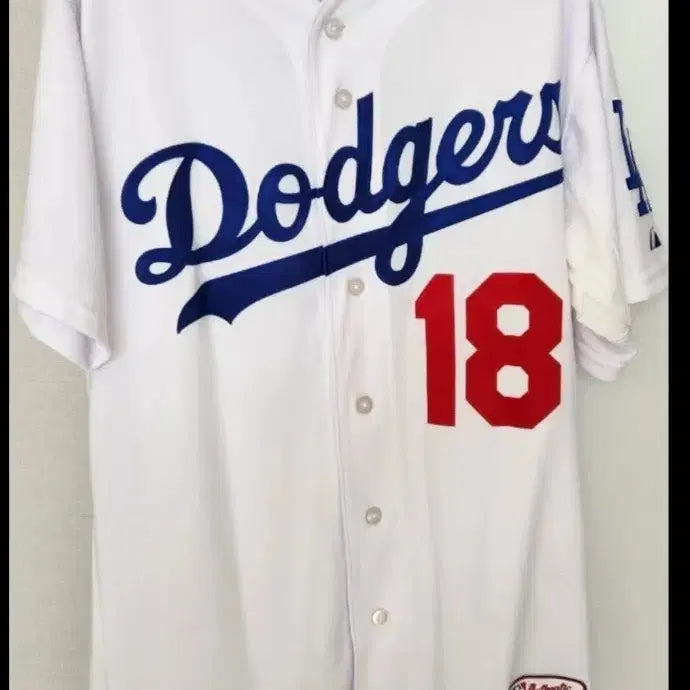[BUNJANG] MLB LA Dodgers Majestic Authentic Kenta Maeda Signed Baseball Jersey / MLB LA다저스 마제스틱 어센틱 마에다켄타 싸인유니폼