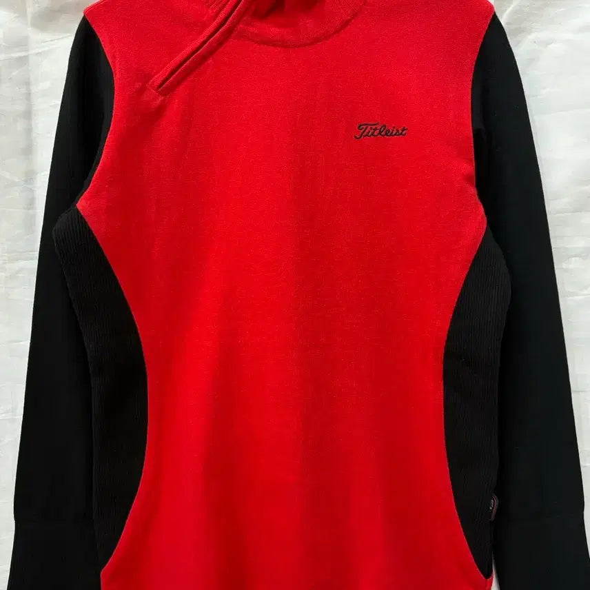 [BUNJANG] Titleist Red/Black Knit Sweater Women's M / 타이틀리스트 레드/블랙 니트 여성M