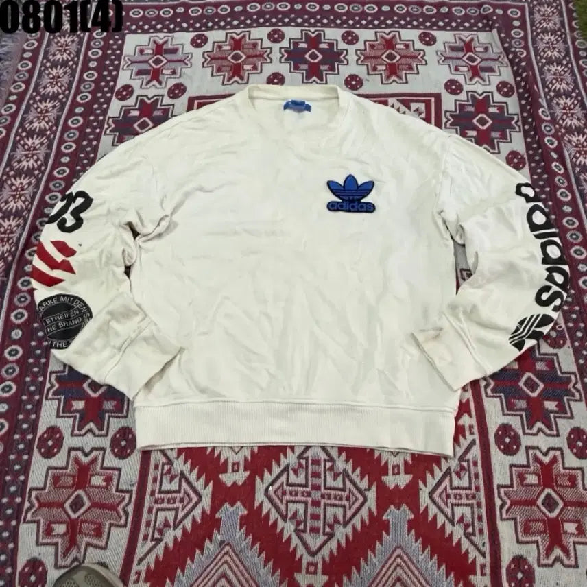 [BUNJANG] Adidas Crewneck Sweatshirt Ivory / 아디다스 맨투맨 아이보리