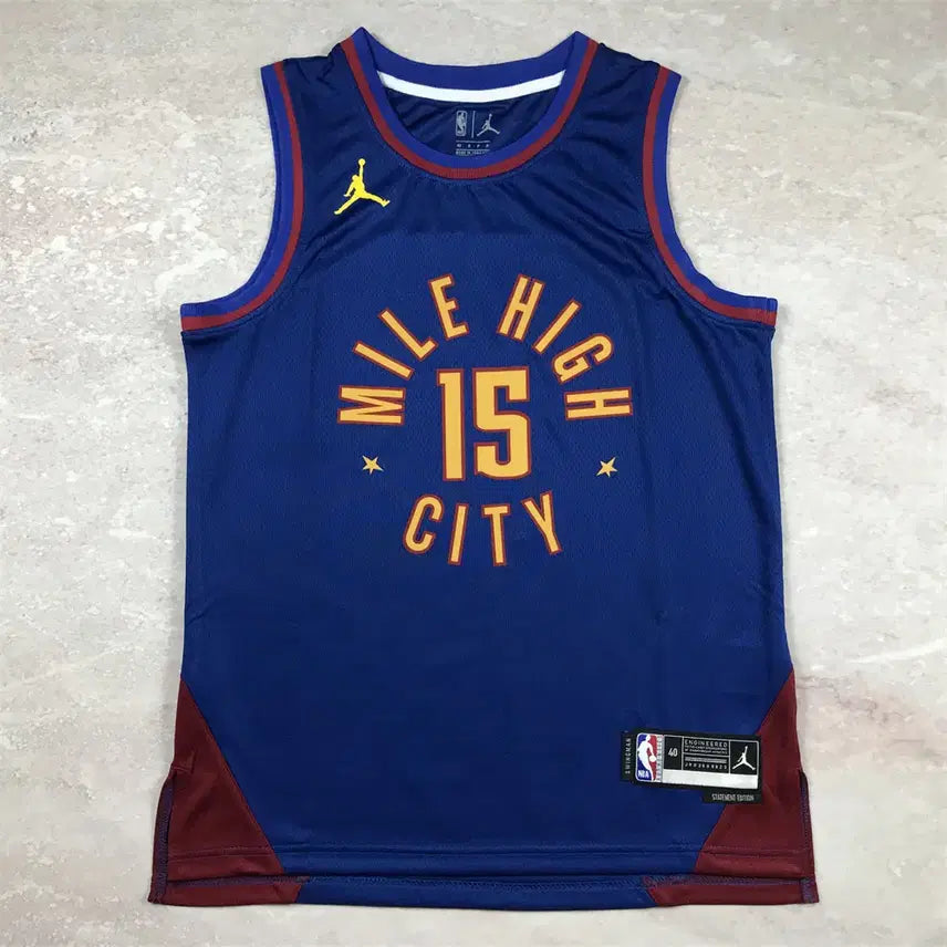 [BUNJANG] Denver Nuggets Nikola Jokic #15 Statement Edition Basketball Jersey / NBA 농구복 덴버 너기츠 요키치 15번 채란 선언판 열압력
