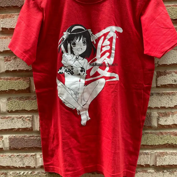 [BUNJANG] The Melancholy of Haruhi Suzumiya Official Swimsuit Graphic T-Shirt (M) / [M] 스즈미야 하루히의 우울 오피셜 수영복 그래픽 티셔츠