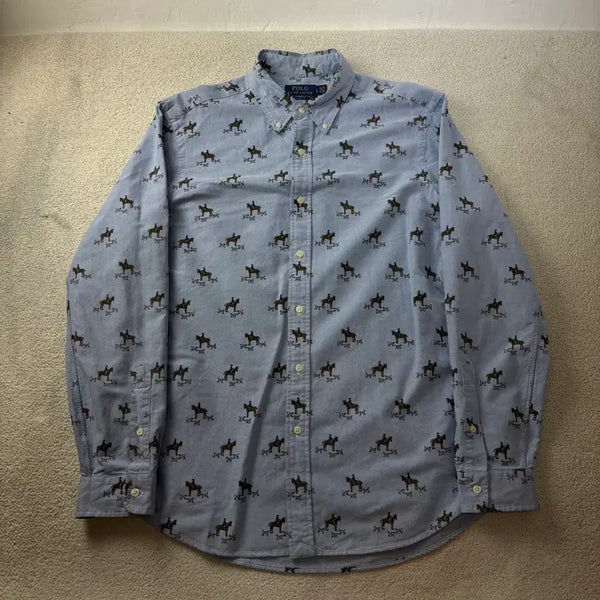 [BUNJANG] Polo Ralph Lauren Equestrian Oxford Shirt L / 105 폴로랄프로렌 신형라벨 이퀘스트리언 옥스포드 셔츠 #284