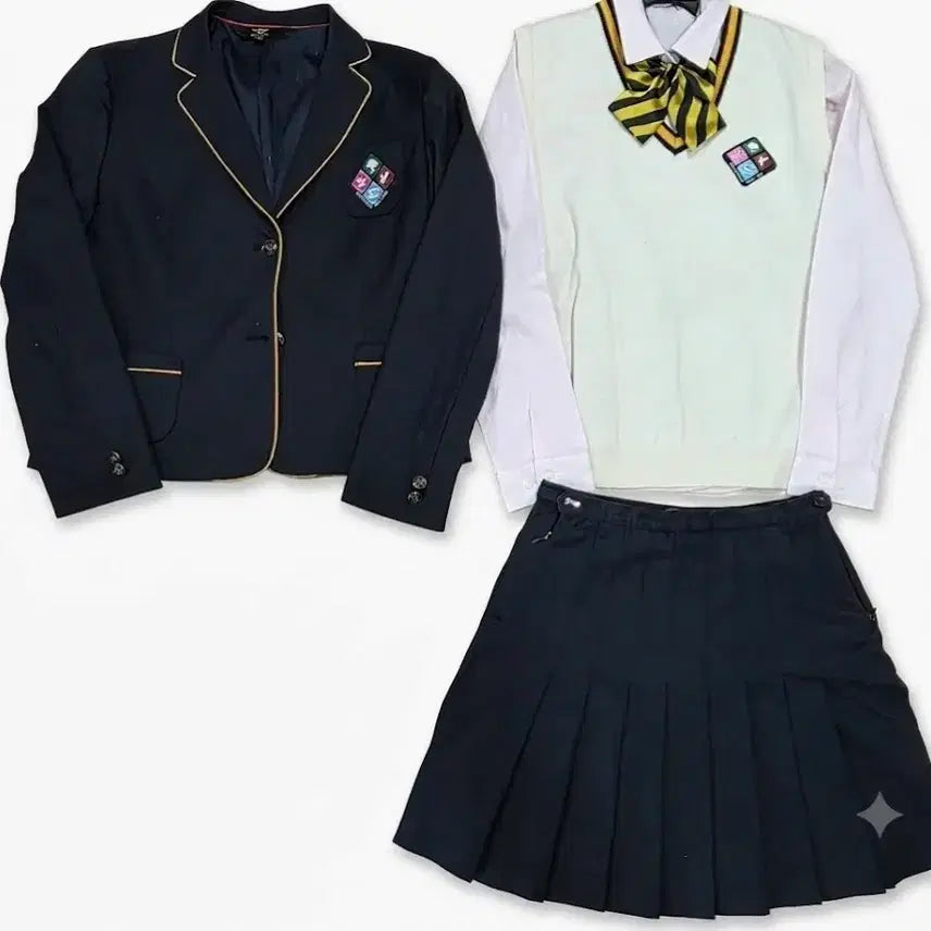 [BUNJANG] Women's School Uniform Set (Spring/Summer/Autumn) / 예쁜 여자교복 사계용 교복세트d183(화성세정중)