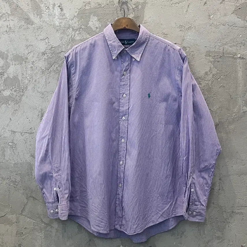 [BUNJANG] Polo Ralph Lauren Striped Shirt XL / (실측XL)폴로 랄프로렌 스트라이프 셔츠