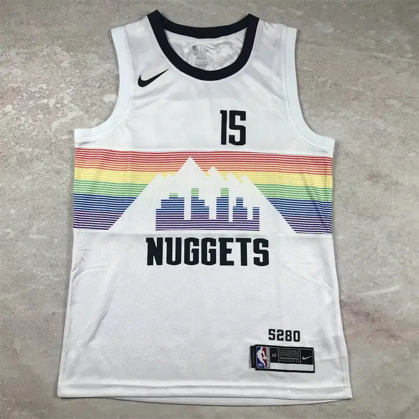 [BUNJANG] Nike NBA Denver Nuggets Jokic Basketball - Size 7 (White Snow Mountain Hot Press) / NBA 나이키 농구공 너기츠 15호 요키치 화이트 스노우 마운틴 핫 프레