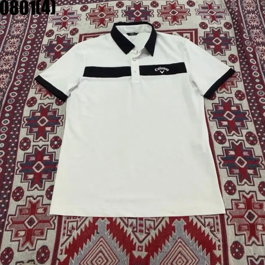 [BUNJANG] Callaway Golf Short Sleeve Polo Shirt White / 캘러웨이 골프 반팔 카라티 흰색