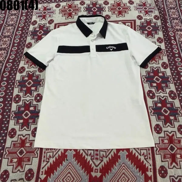 [BUNJANG] Callaway Golf Short Sleeve Polo Shirt White / 캘러웨이 골프 반팔 카라티 흰색