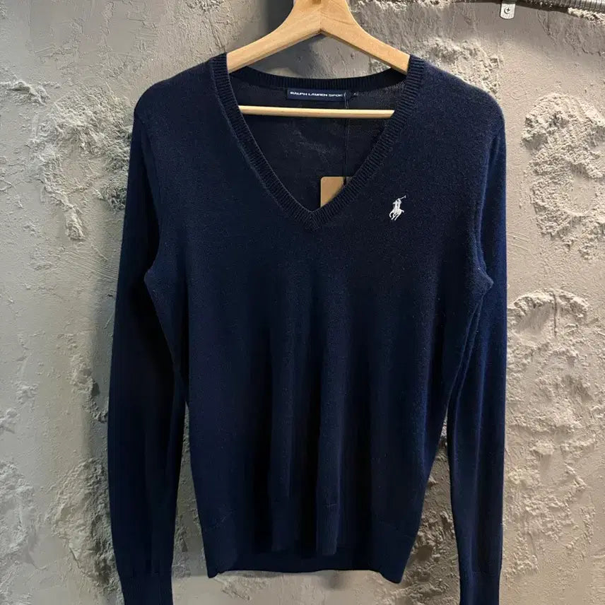 [BUNJANG] Polo Ralph Lauren V-Neck Merino Wool Knit Navy / M 폴로랄프로렌 Ralph Lauren 브이넥 니트 네이비
