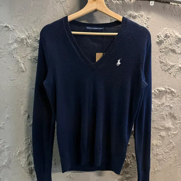 [BUNJANG] Polo Ralph Lauren V-Neck Merino Wool Knit Navy / M 폴로랄프로렌 Ralph Lauren 브이넥 니트 네이비