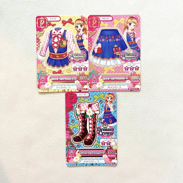 [BUNJANG] Aikatsu! Country Akari Hoshimiya Fairytale Card Rare Japanese Vintage Toy / 아이엠스타 아이카츠 컨트리 아카리 하늘 동화카드 레어 일판 고전완구
