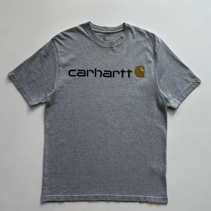 [BUNJANG] Carhartt Spell Out Grey T-Shirt / Carhartt 칼하트 스펠아웃 그레이 반팔티
