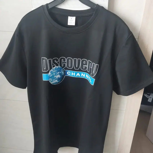 [BUNJANG] Discovery Channel Black T-Shirt Size S New / 디스커버리 채널 반팔티 블랙 S 새상품