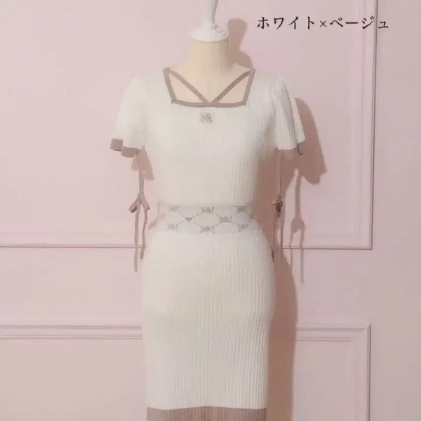 [BUNJANG] Pium Knit Dress / 피움 pium 니트 원피스 양산형 지뢰계 스나계 걸리