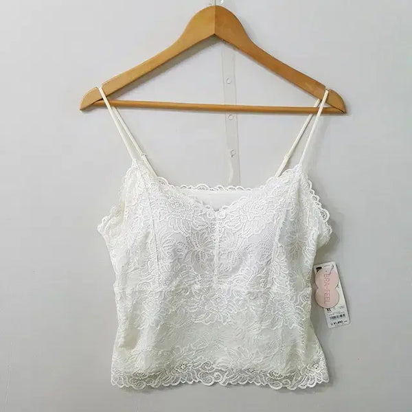 [BUNJANG] GU FEEL BRATOP IVORY / [새상품] GU BRA FEEL 브라탑 아이보리