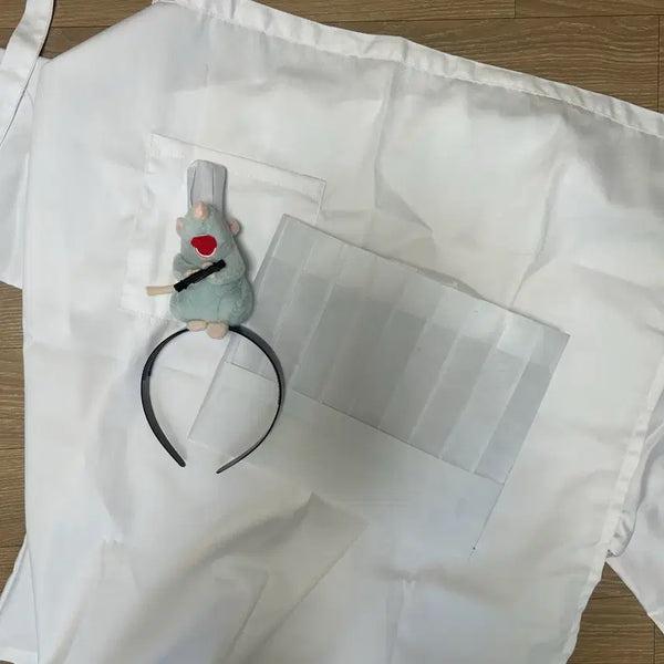 [BUNJANG] Ratatouille Chef Cosplay Headband Set / 라따뚜이 머리띠 요리사복 코스프레 세트 졸사