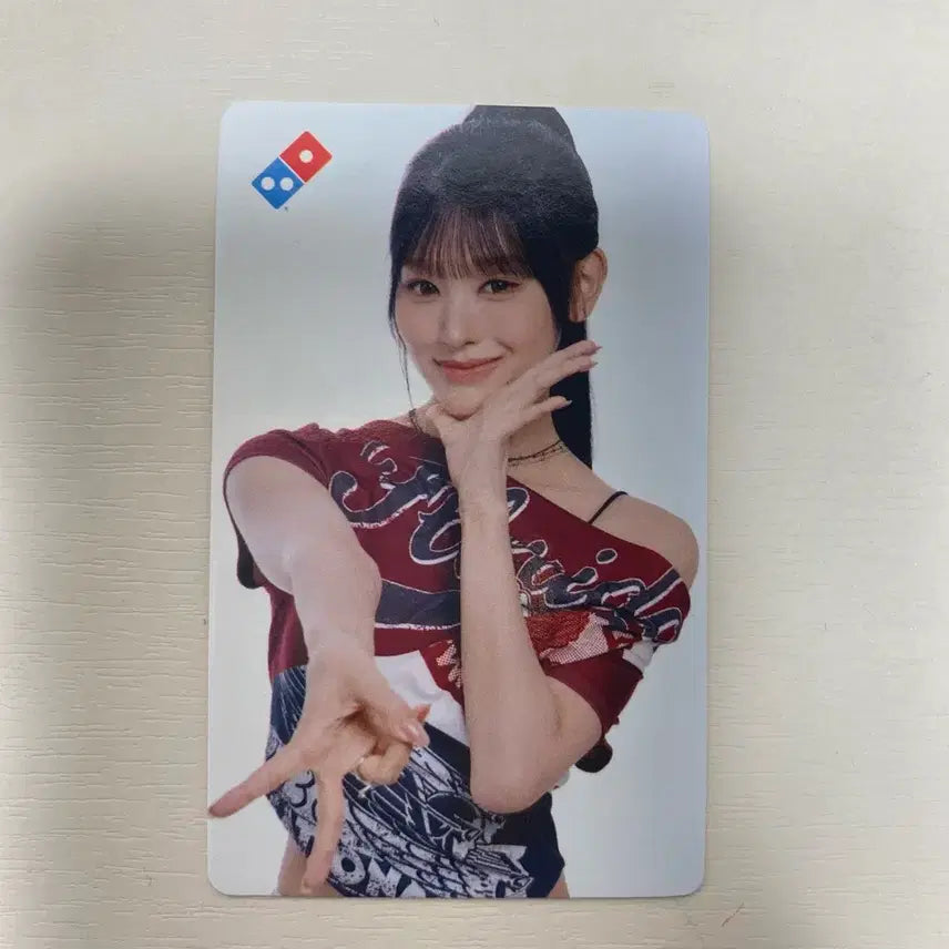 [BUNJANG] Rescene Mina Namimi Domino's Pizza Photocard / 리센느 미나미 도미노피자 포토카드