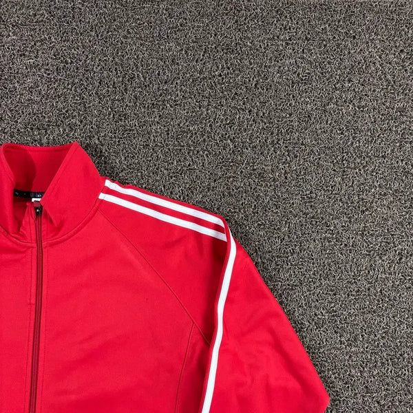 [BUNJANG] Adidas Trefoil Track Jacket Red / 아디다스 트레포일 레드 삼선 져지