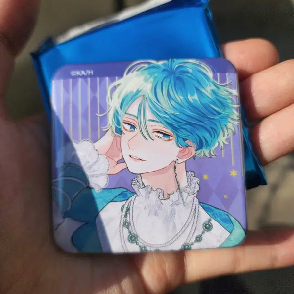 [BUNJANG] Face Only I Can't Like You Kanato Square Can Badge / Face Like Popup Collaboration Cafe Random / 얼굴만으론 좋아할 수 없어요 카나토 사각 캔뱃지 / 얼굴좋아 팝업 콜라보카페 랜덤