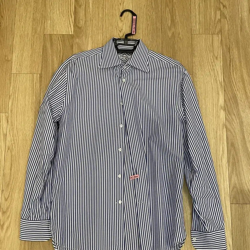 [BUNJANG] Sartoria Jun RTW Navy Stripe Shirt - Size 40 / Sartoria Jun RTW 셔츠 40