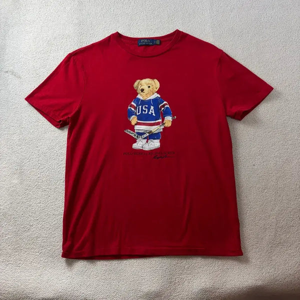 [BUNJANG] Polo Ralph Lauren Big Bear Cotton T-Shirt / 95 폴로랄프로렌 빅베어 코튼 반팔 티셔츠 #287