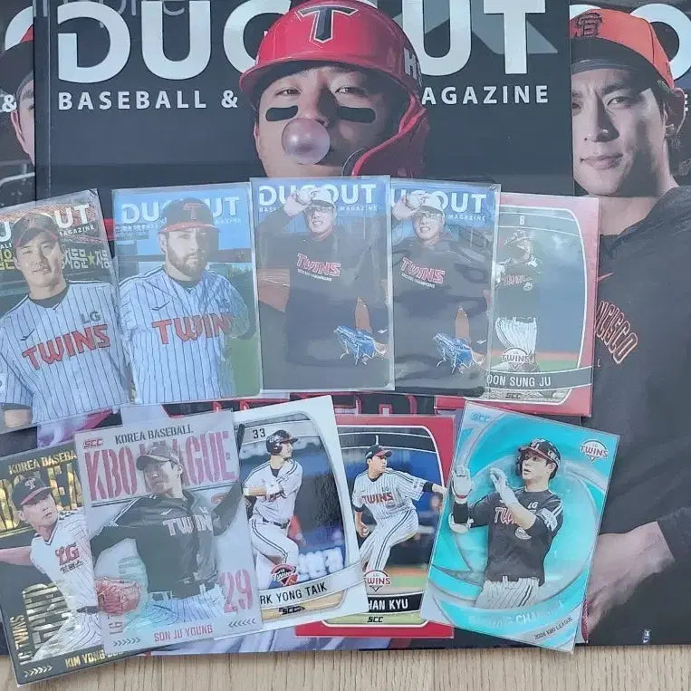 [BUNJANG] LG Twins Dugout Magazine KBO Cards - Son Ju-young, Hong Chang-ki, Lee Ji-kang, Austin Dean, Im Chan-kyu / LG트윈스 더그아웃매거진(이지강,오스틴 딘, 임찬규), 엘지트윈스 크보카드 손주영 홀로,홍창기 홀로 등