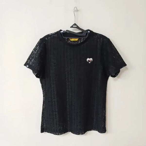 [BUNJANG] Benjefe Golf Women's Mesh Short Sleeve T-Shirt / (벤제프골프)여자 망사반팔티(세탁완료)