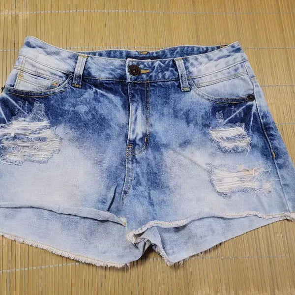 [BUNJANG] Women's 3/4 Length Denim Shorts / 여성 청 3부 반바지