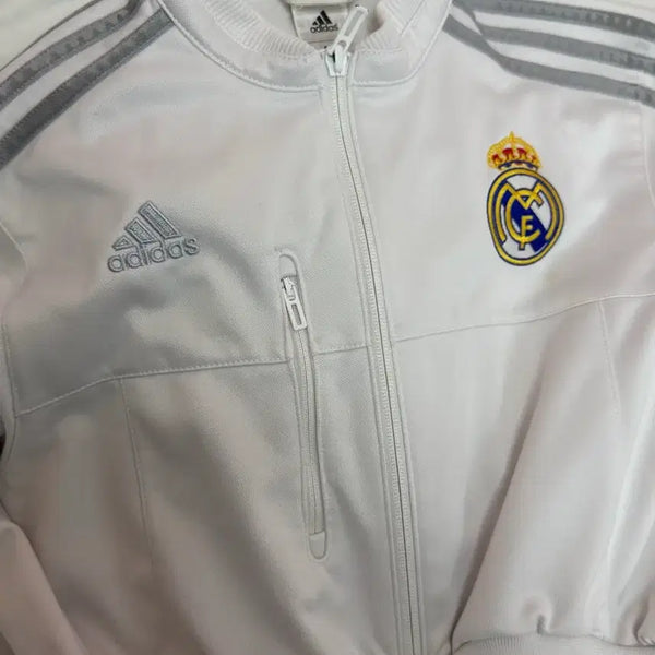 [BUNJANG] Adidas Real Madrid White Silver Jersey (Shortened) / 아디다스 레알마드리드 화이트 실버 져지