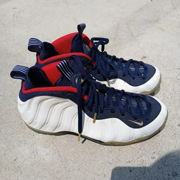 [BUNJANG] Nike Foamposite One Olympic Navy/Red US 11 / 나이키 폼포짓 원 올림픽  네이비/레드 290mm