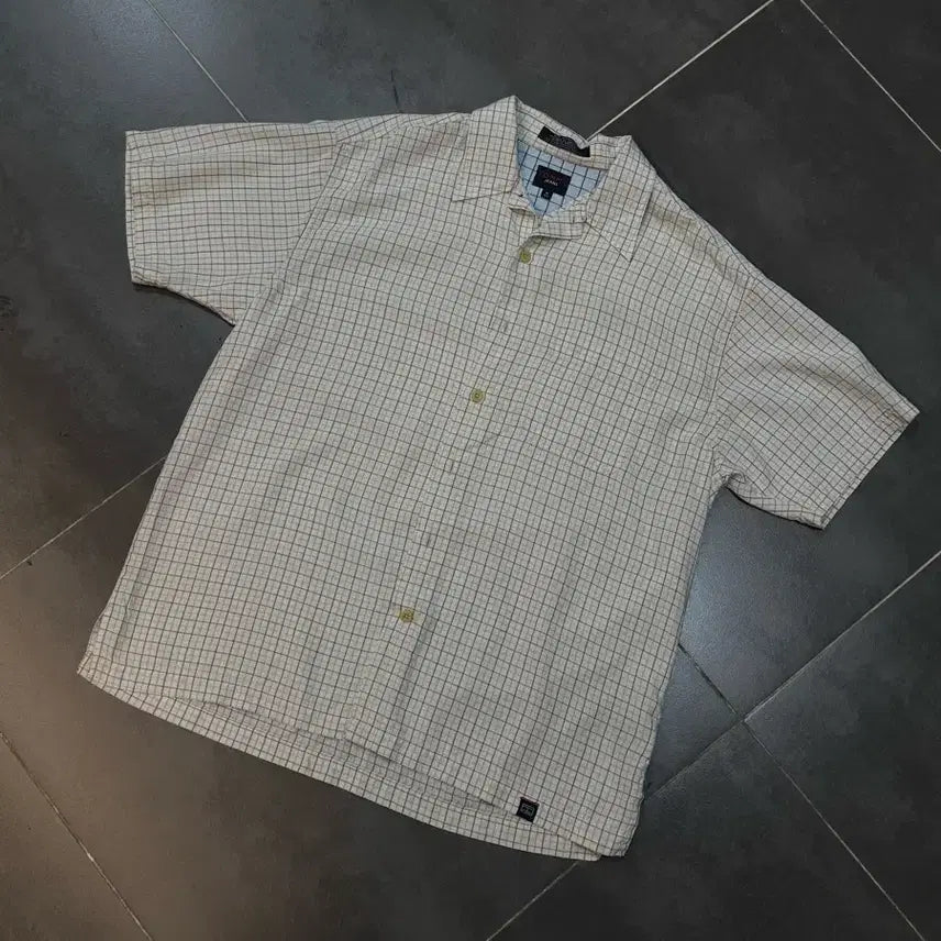 [BUNJANG] Tommy Jeans Checkered Short Sleeve Shirt / Tommy Jeans 반팔 체크 셔츠