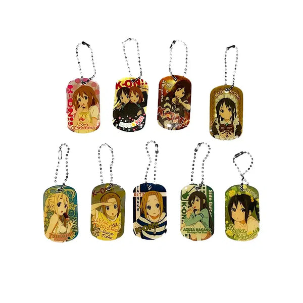 [BUNJANG] K-On! Metal Plate Keychain / 케이온 메탈 플레이트 키링